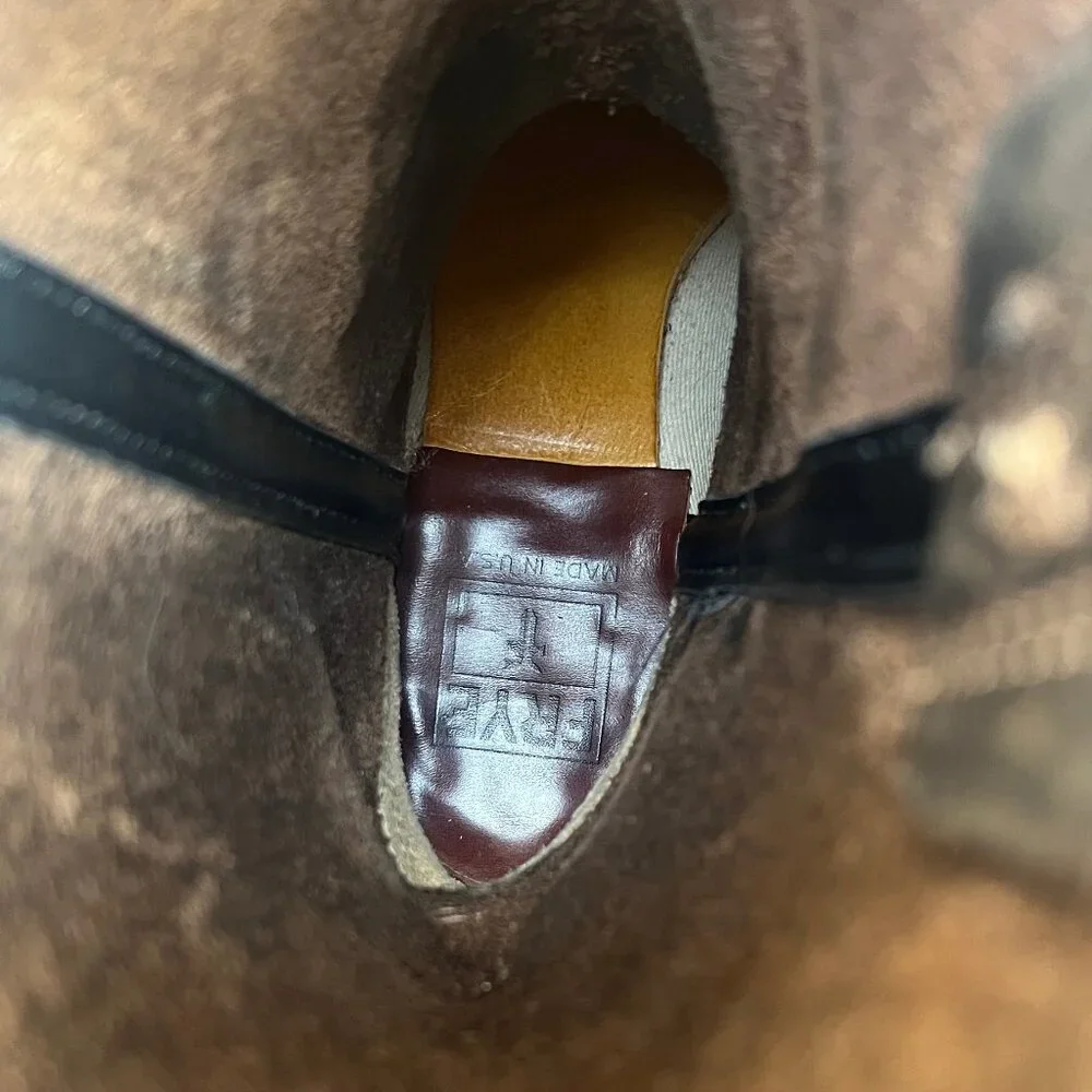 Frye Harness 12R Leather Rugged/Biker/Western Boot Tan Size 9 Lightly Used - Picture 13 of 16